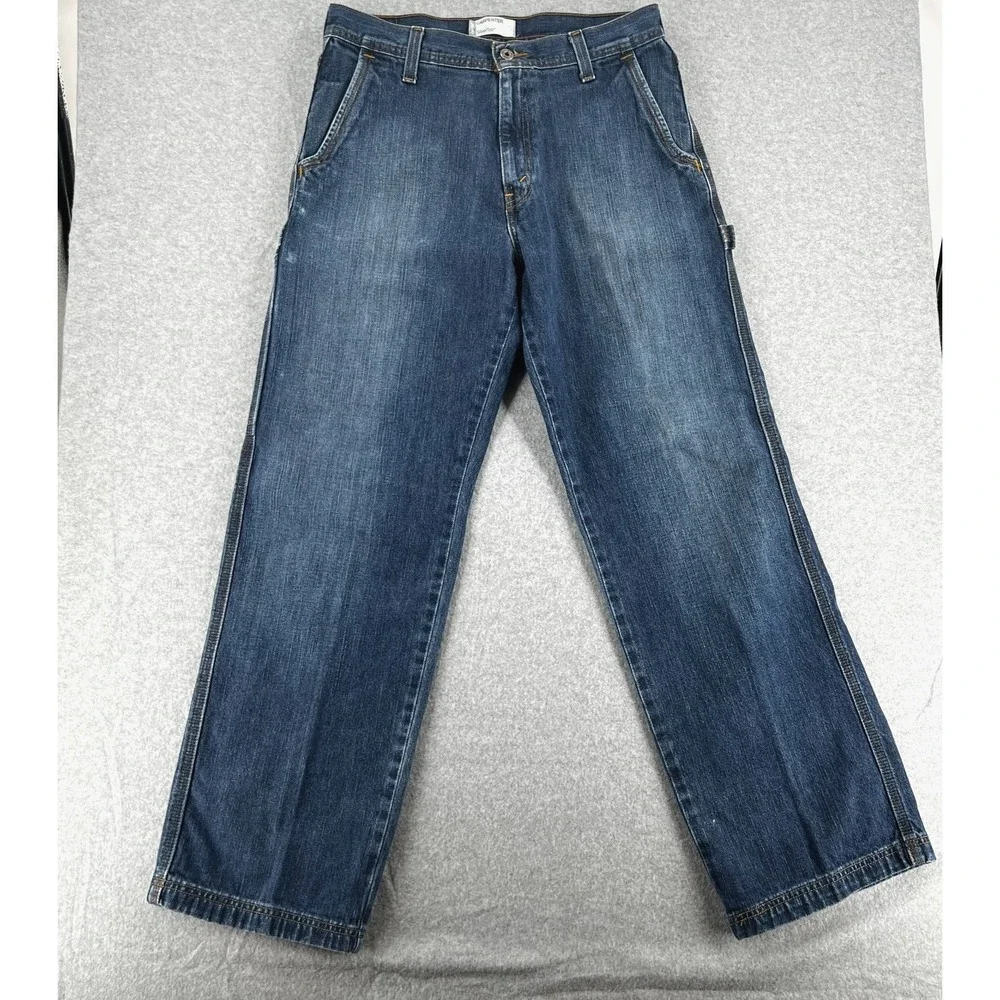 Levi's SilverTab Carpenter Jeans Men 32x22 Blue‎ Denim Workwear Relaxed